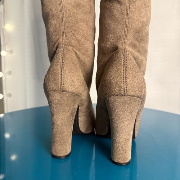 Steve Madden Women's Tan Suede Over-the-Knee Boots - Picture 4 of 5